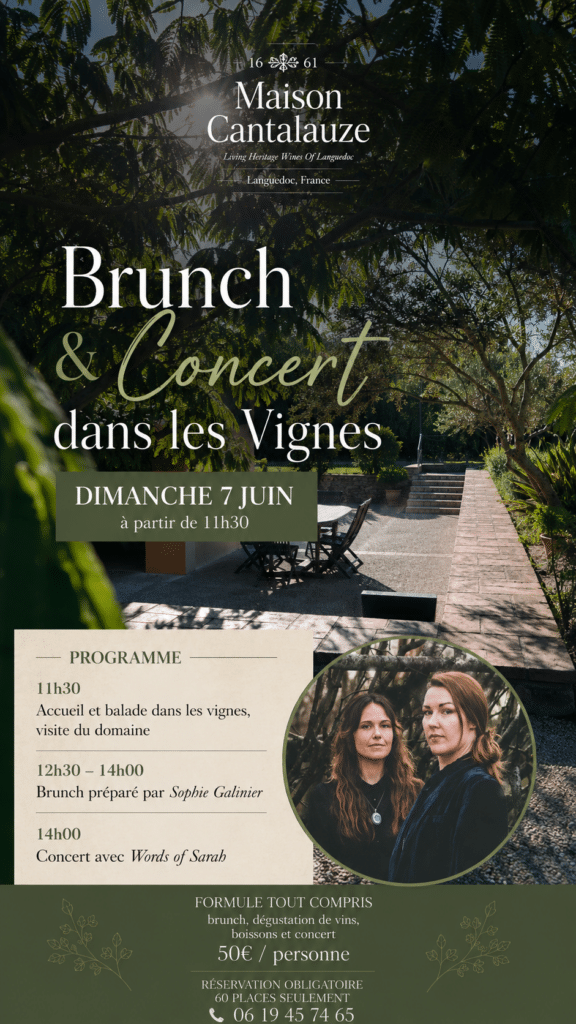 Brunch et concert dans les vignes, 7 juin.